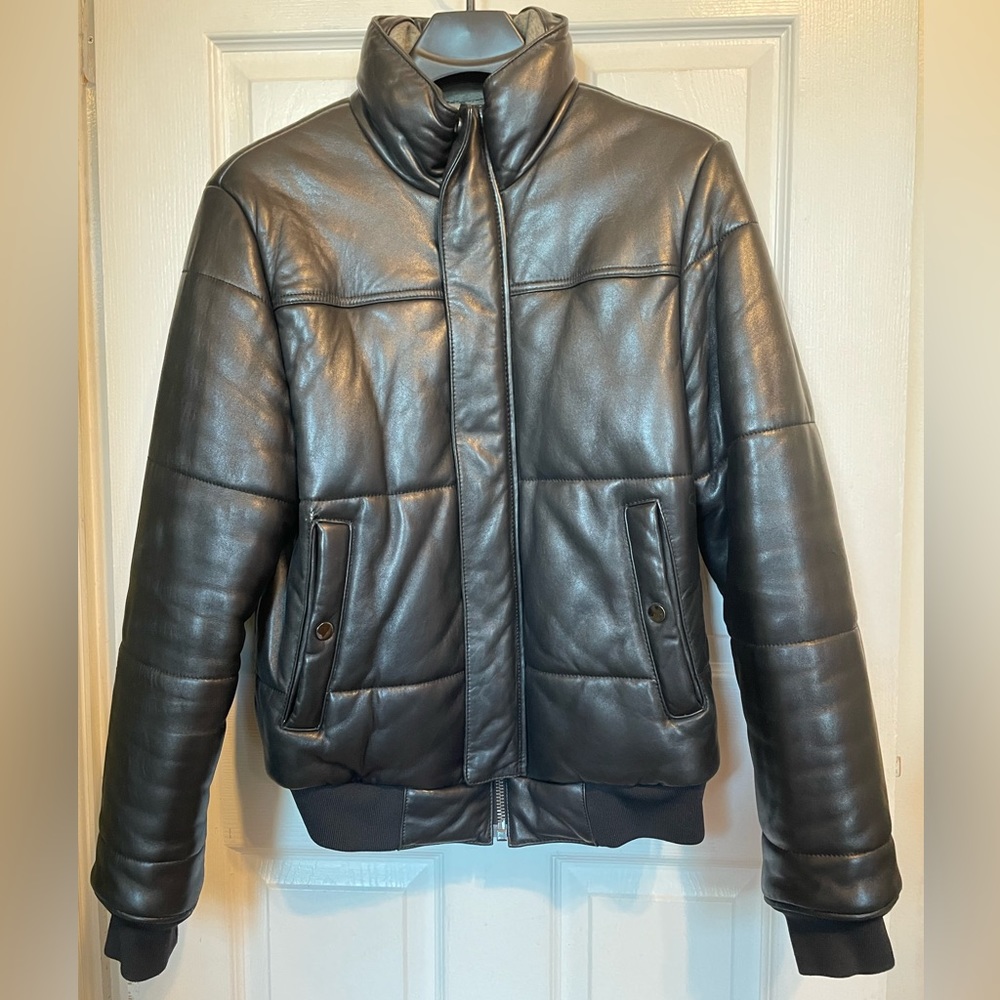 Marc by Marc Jacobs Nappa Leather Puffer Jacket